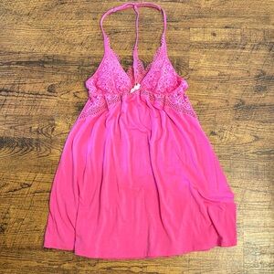 Victoria Secret pink razor back nightgown - Size Small.